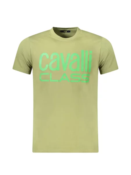 Tricou Cavalli Class cu imagine verde