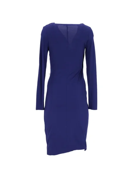 Rochie maxi Max Mara drapată până la genunchi de costum albastru