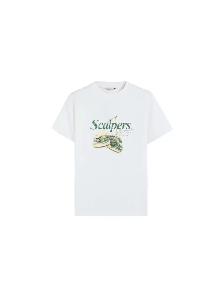 Scalpers Tricou lână alb