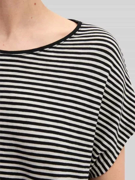T-shirt o kroju regular fit z czystej bawełny Marc O'polo czarna