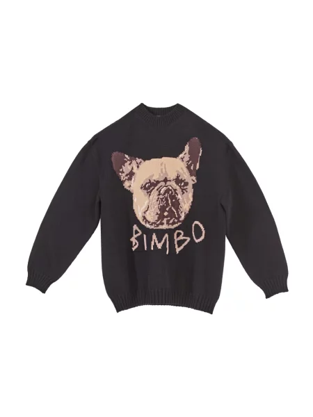 Sweter Moschino wełniany czarny