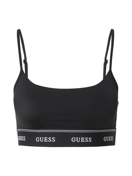 GUESS Sutien sport ALBA negru alb