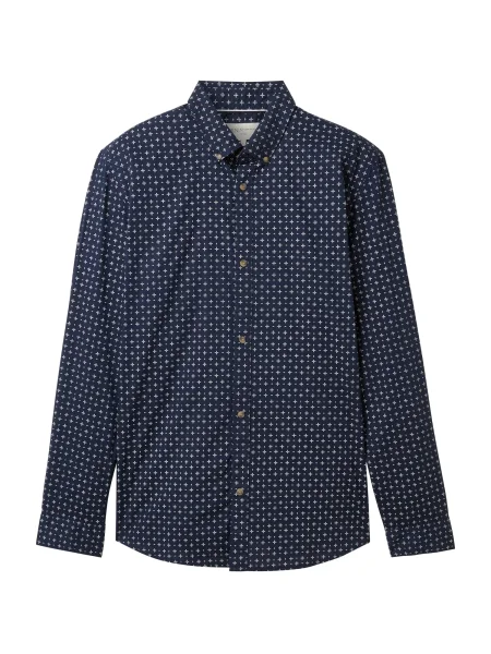 TOM TAILOR DENIM Košile námořnická modř bílá