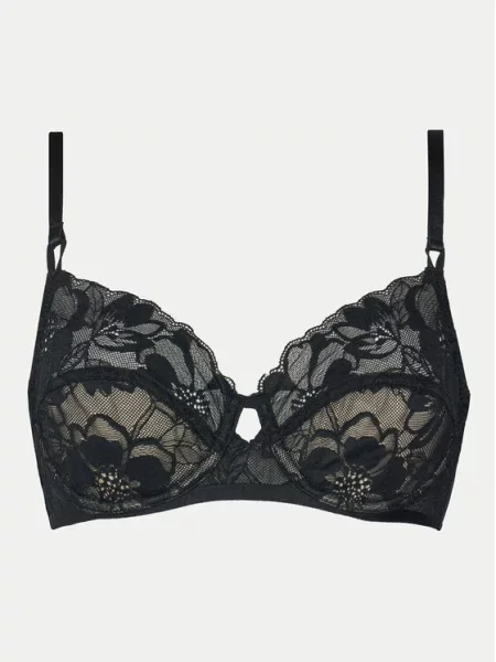 Σουτιέν με μπανέλα Hunkemöller μαύρο