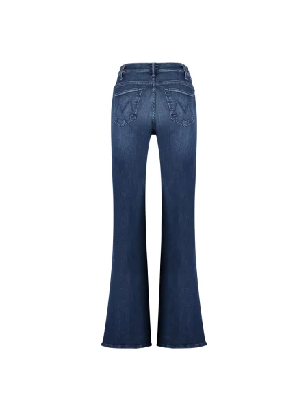 Jeansy straight leg Mother niebieskie