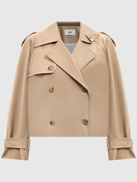 Двобортна куртка Solotre бежева