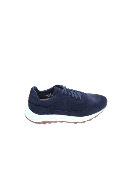 Sneakersy Henderson zamszowe bez podszewki niebieskie