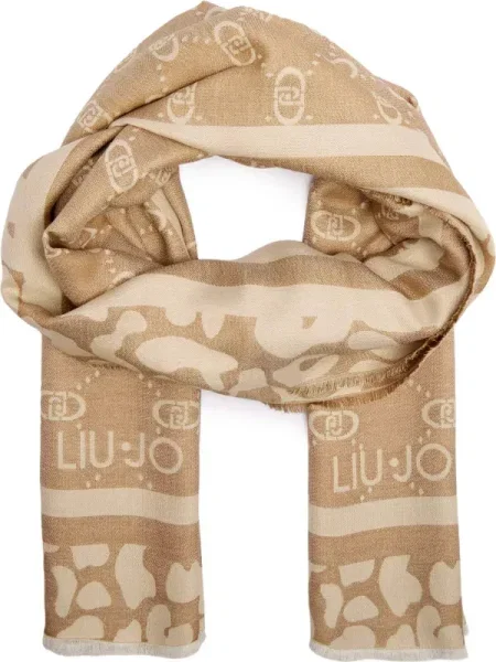 Liu Jo Fular Stola Jacquard Mon bej