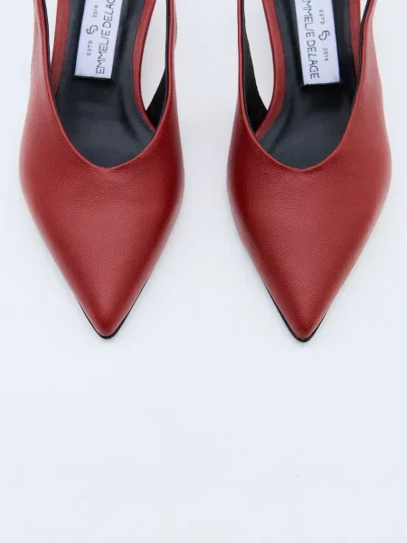 Кожаные туфли Emmelie Delage красные