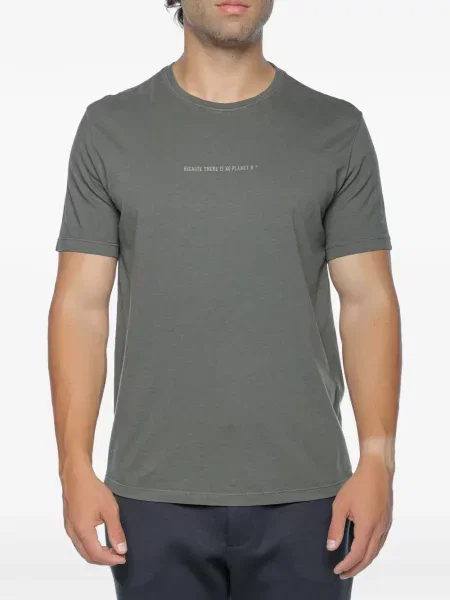 Tricou Ecoalf cu imagine verde