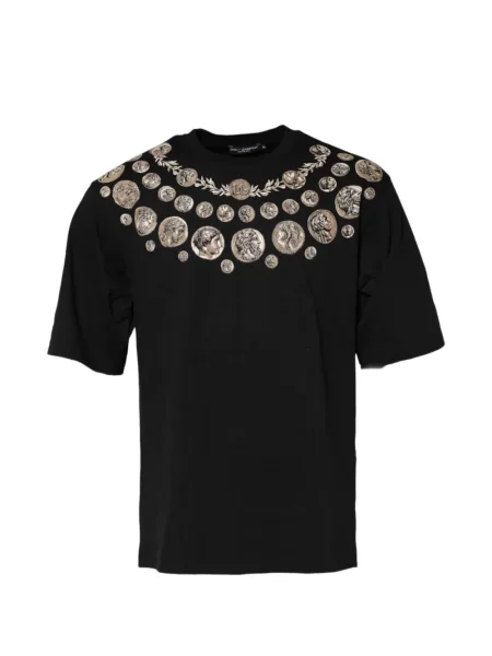 Póló Dolce & Gabbana nyomtatás fekete