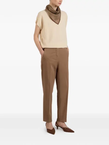 Cu centură pantaloni Incotex maro