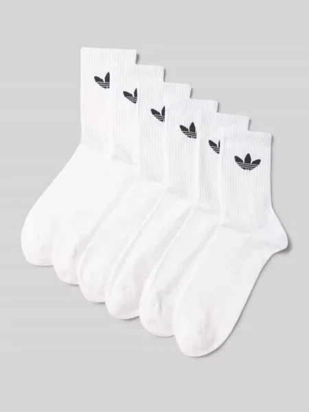 Skarpety Adidas Originals z nadrukiem białe