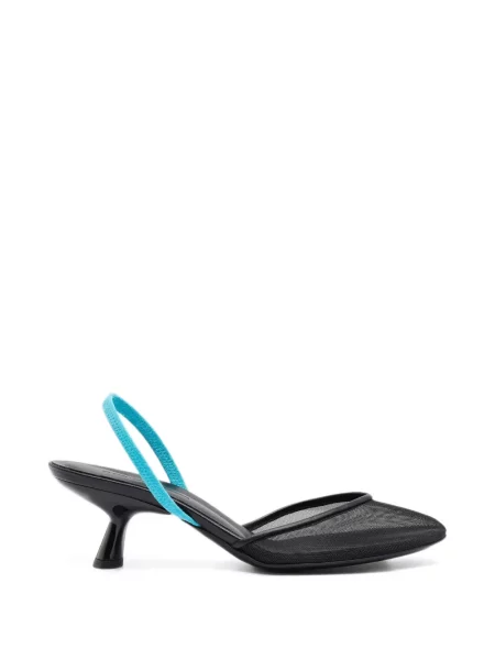 Pantofi cu toc Christopher Esber plasă negru