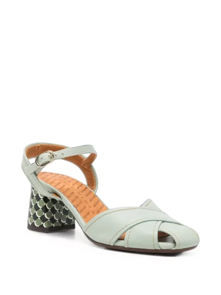 Sandale Chie Mihara cu imprimeu geometric verde