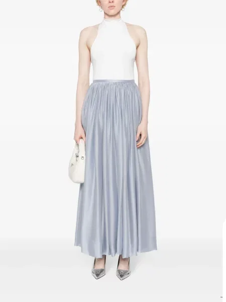 Šilkinis maksi maxi sijonas Giorgio Armani mėlyna