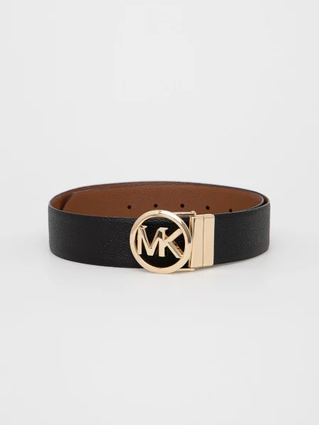 MICHAEL Michael Kors curea reversibilă pentru femei din piele negru