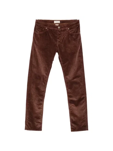 Pantaloni Jacob Cohën de catifea cord maro