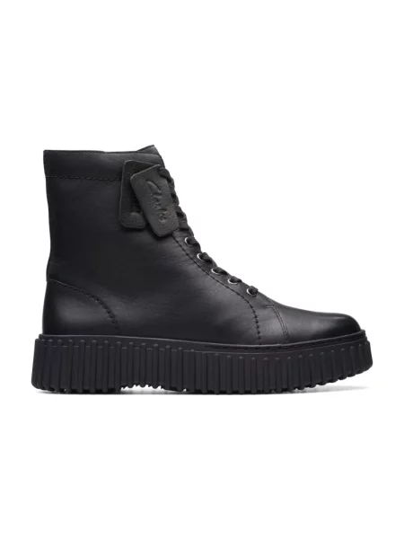Buty do kostki Clarks skórzane czarne