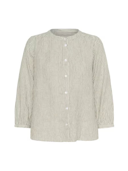 Lniana koszula Part Two beżowa