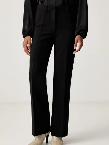 Bardot pantaloni straight pentru femei MILENA negru