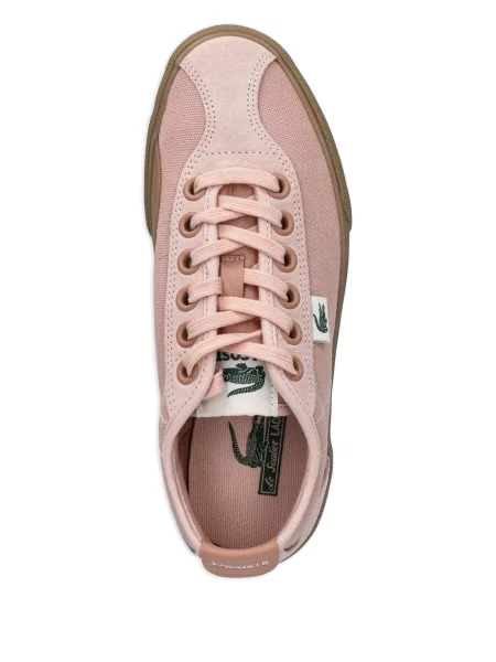 Sneakersy Lacoste zamszowe różowe