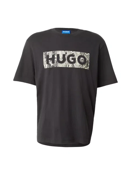 HUGO Tricou Nerpient oliv negru