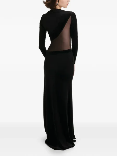 Rochie maxi 2310 Studio lungă de costum negru