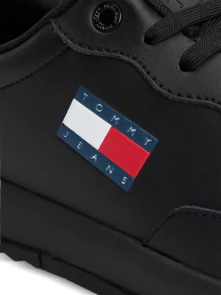 Sneakerși Tommy Hilfiger cu autograf negru