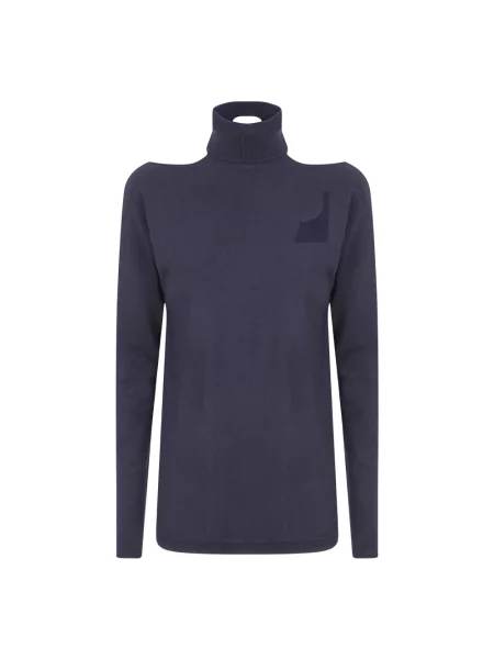 Sweter z golfem Semicouture czarny