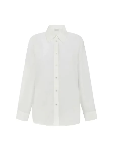 Jedwabna koszula Parosh biała