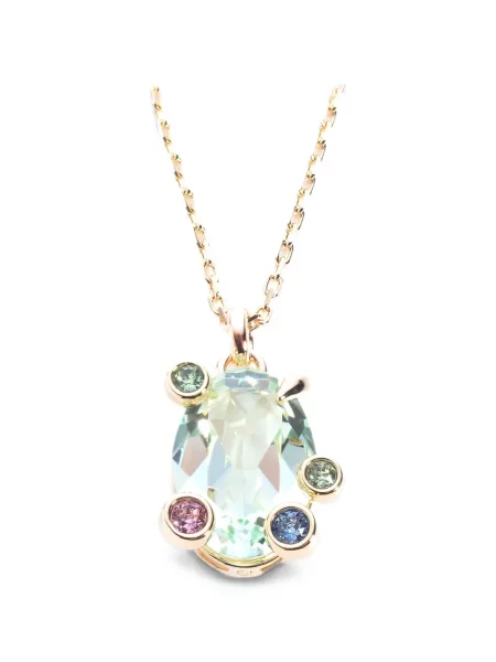 Колие Swarovski розово