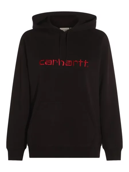 Hanorac cu glugă Carhartt Wip cu broderie negru