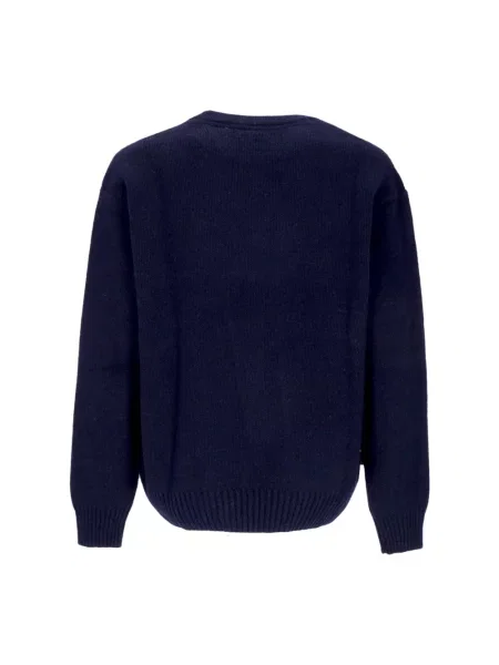 Sweter Element żakardowy niebieski