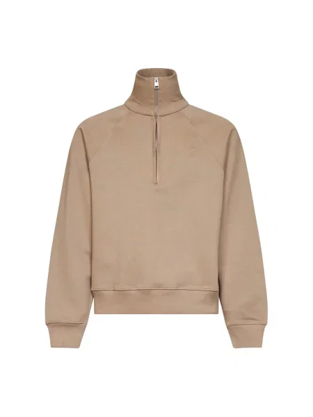 Bluza z kapturem Ami Paris beżowa