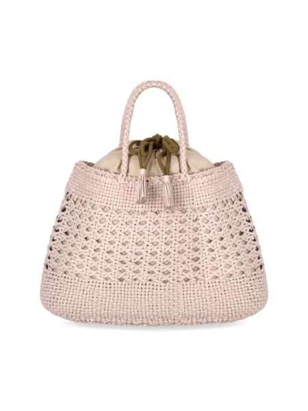 Torebka skórzana Dragon Diffusion skórzana różowa