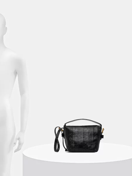 Шкіряна сумочка AllSaints чорний