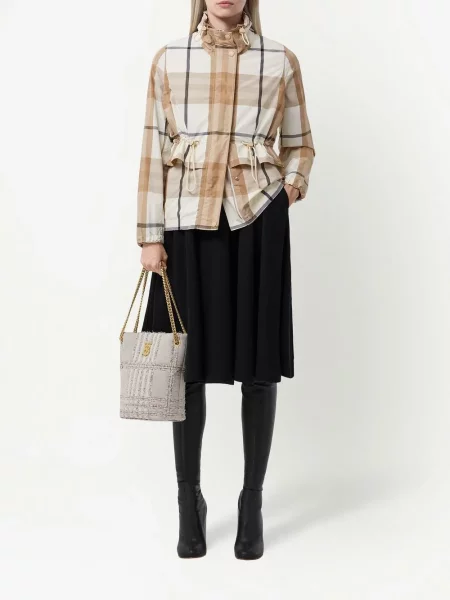 Карирано яке Burberry с принт