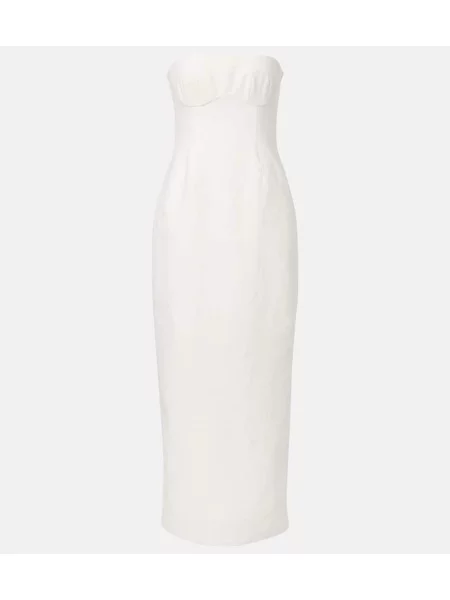 Rochie maxi Sir de in de costum alb