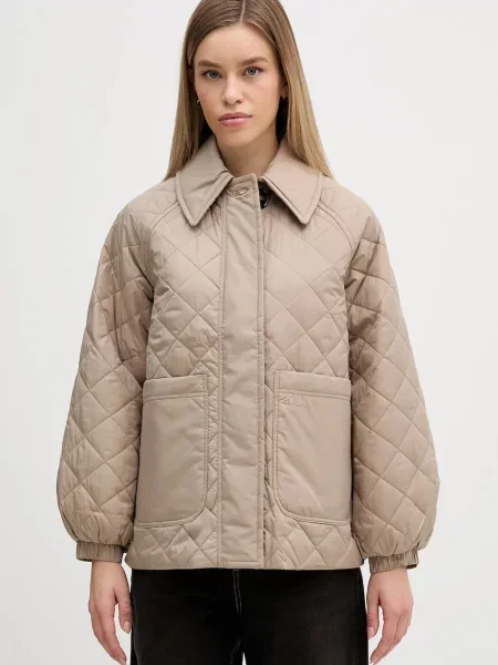 Barbour Kurtka Pikowana Luoise beige beżowa