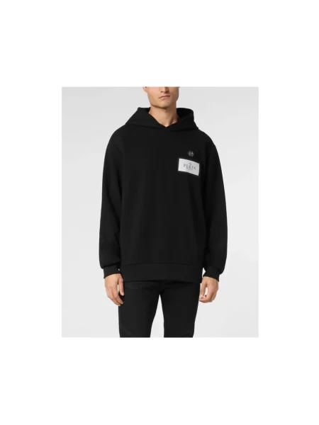 Bluza z kapturem Philipp Plein z kapturem czarna