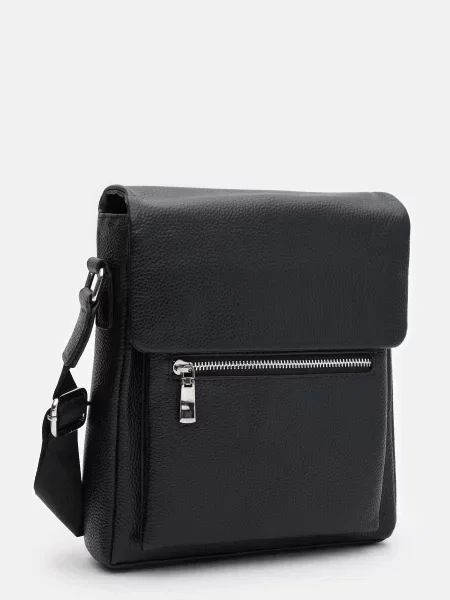 Borsa Leather Мессенджер Шкіра чорний