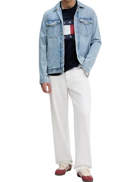 Tricou Tommy Jeans albastru