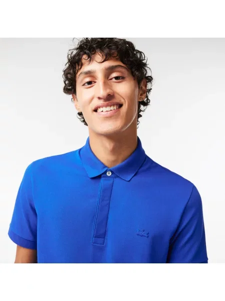 Lacoste Koszulka Polo Smart Paris Z Elastycznej Bawełny niebieska