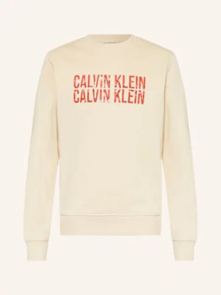 Calvin Klein Bluza Nierozpinana weiss czerwona