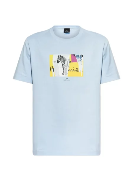 Tricou Ps Paul Smith cu imagine cu model zebră albastru