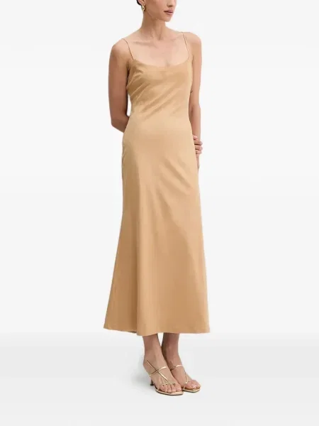 Rochie midi Bardot până la genunchi de costum