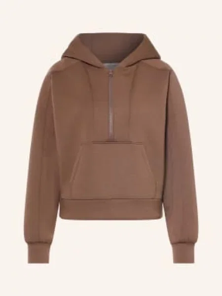 Reiss Mikina S Kapucí Lockie tmavě hnědá