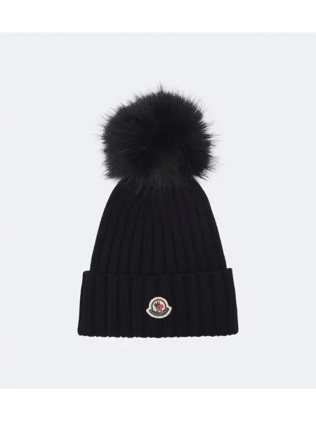 Căciulă Moncler de lână negru