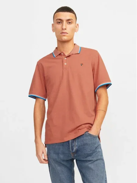 Jack&Jones Tricou polo Bluwin portocaliu